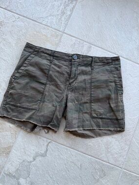 Sanctuary Green Camo Cargo Shorts